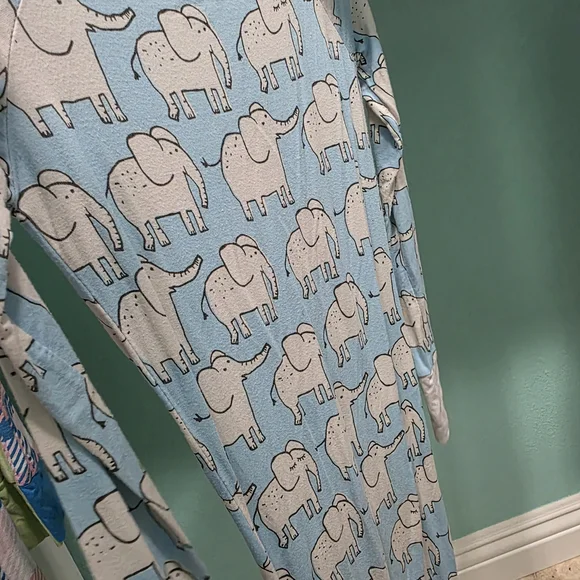 Little Sleepies Green and Blue Pajama Sets Soft and Cozy - Picture 8 of 16